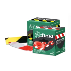 Fita De Sinalização Preto / Amarelo 200m – 7cm - 1  Unidade - FIELD (1103002) Fita De Sinalização Preto / Amarelo 200m – 7cm - 1  Unidade - FIELD (1103002)